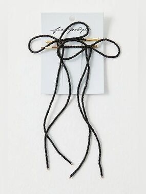 Free People beaded bow pin